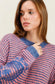 FLOWER EMBROIDERY SLEEVE KNIT - 10-16