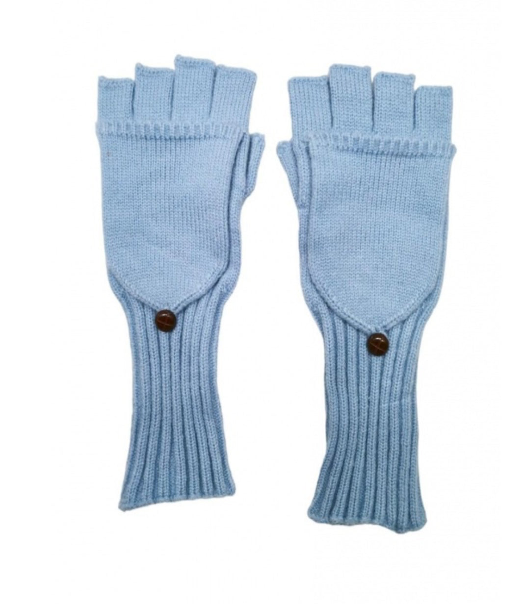 KNIT FINGERLESS GLOVES