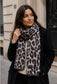 WOOL BLEND LEOPARD SCARF
