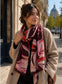 FLORAL FOIL PRINT SCARF