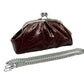 VINTAGE CLASP CLUTCH - CHOCOLATE
