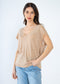 LUREX TEE - 8-12 - BEIGE