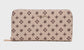 LOGO ZIP WALLET - BEIGE