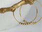 KAIKO - BRASS BEAD HOOP EARRINGS