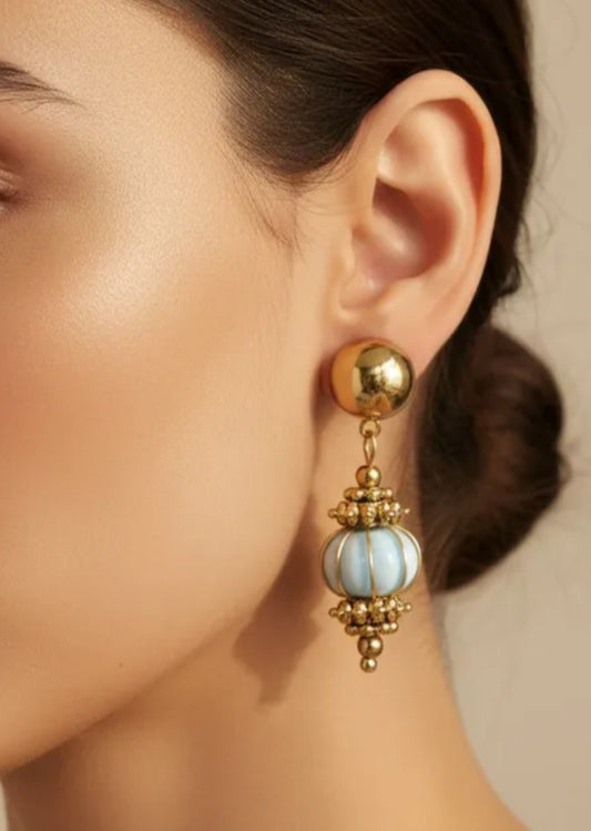 CERAMIC BEAD EARRINGS