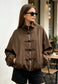 MILITARY TOGGLE JACKET - 10-16 - CHOCOLATE