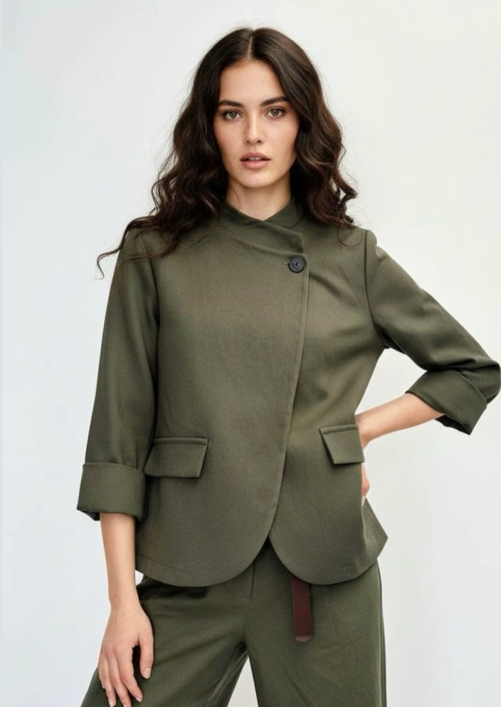 SIDE TIE JACKET - 10-16 - KHAKI