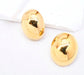 GOLD OVAL STUDS