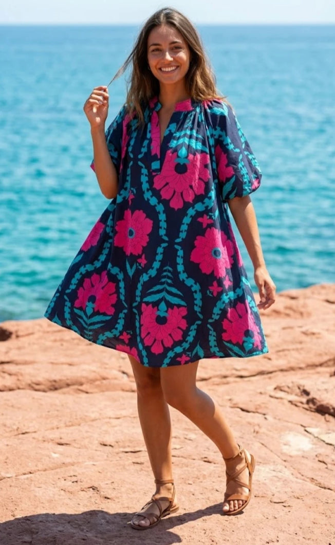 FLORAL PRINT DRESS - 10-16