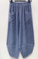 LINEN/COTTON POCKET PANTS - 10-16 - DENIM BLUE