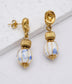 CERAMIC BEAD EARRINGS - BLUE