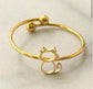 STAINLESS STEEL CAT RING