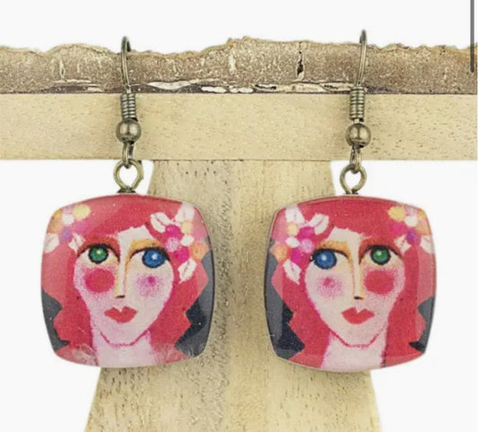 DECOUPAGE EARRINGS