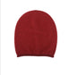 PLAIN KNIT BEANIE - BURGUNDY