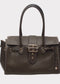 GRAINED TOTE BAG - KHAKI