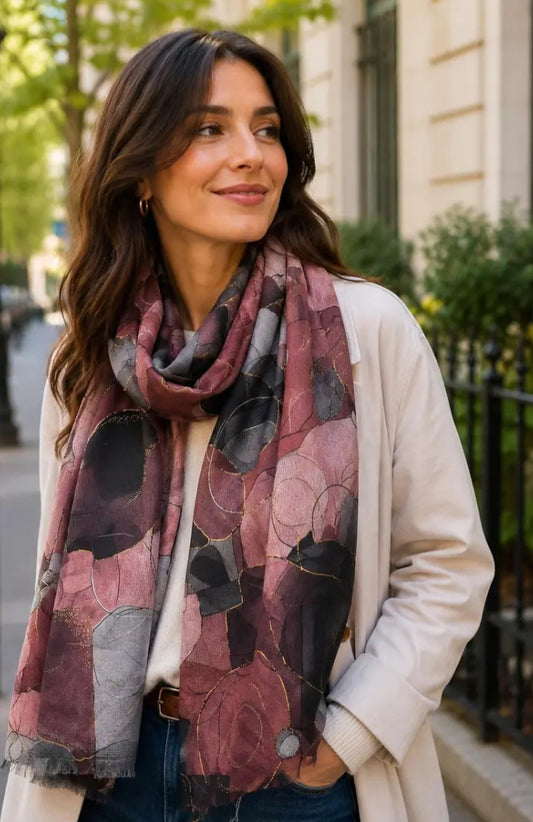 LEAF FOIL SCARF