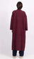 BOUCLE OVERSIZED COAT - 10-16 - BURGUNDY