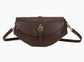 SHAPED CROSSBODY - DARK BROWN