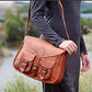 100% LEATHER SATCHEL STYLE SADDLE BAG - HANDMADE IN INDIA