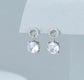 CRYSTAL DROP EARRINGS - SILVER