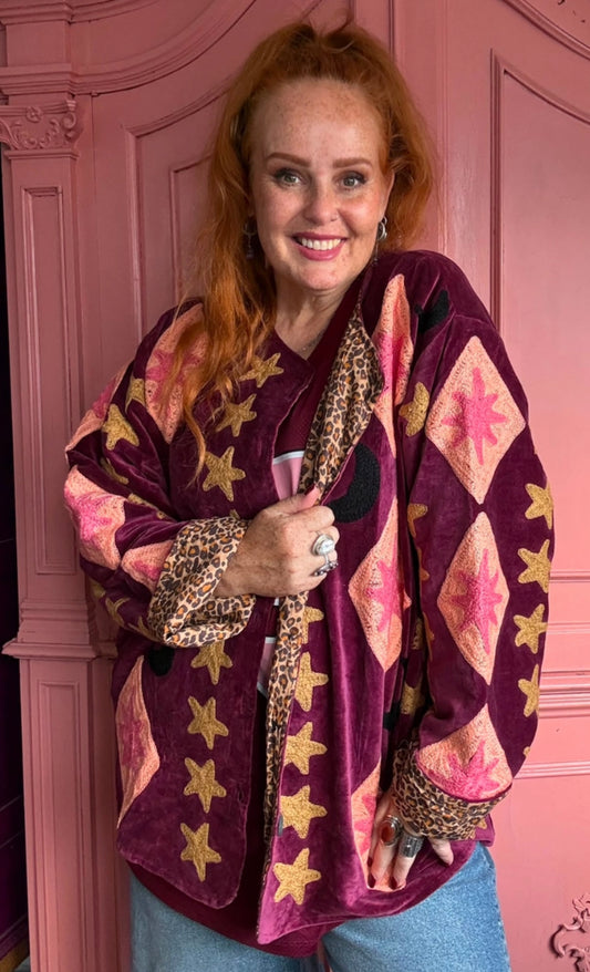 HANDMADE LINED VELVET JACKET - 12-16