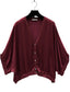 SATIN CARDI - 10-16 - BURGUNDY