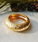 HAMMERED METAL BANGLE - GOLD