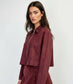 SUEDETTE STUD JACKET - 8-12 - BURGUNDY