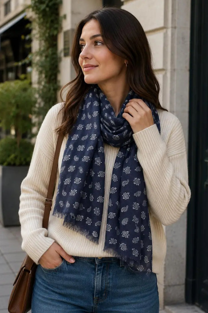 PAISLEY PRINT SCARF