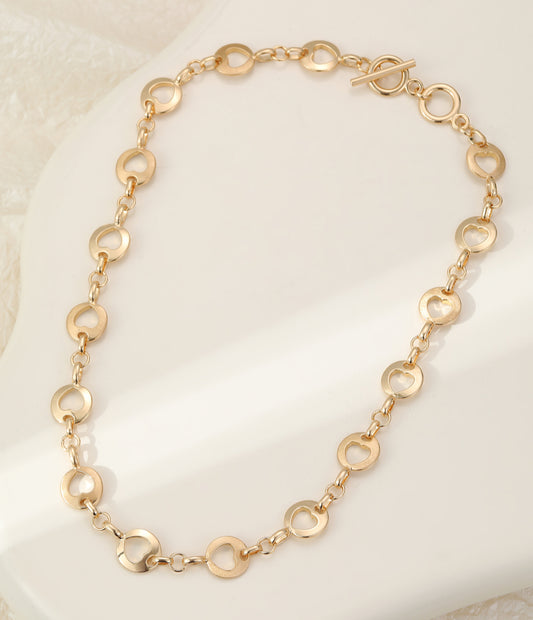 T-BAR HEART NECKLACE