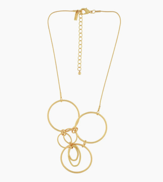 DNSK CIRCLES SHORT NECKLACE