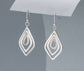 DROP HOOK EARRINGS - SILVER