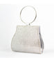 SILVER RING HANDLE OCCASION BAG