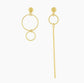 DNSK ASYMMETRIC EARRINGS