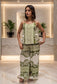 VEST & PALAZZO SET - S/M & L/XL - GREEN