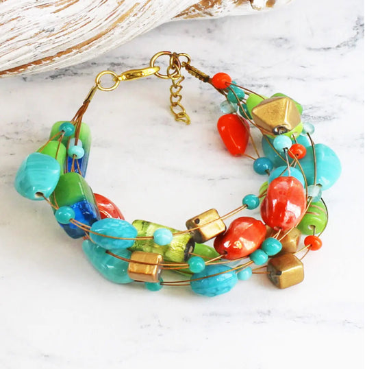 GLASS BEAD BRACELET