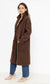 FLOWER TEDDY COAT - 8-14 - BROWN