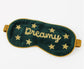 VELVET HAND EMBROIDERED EYE MASK