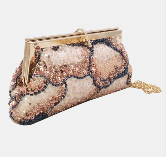BEADED SEQUIN OCCASION BAG