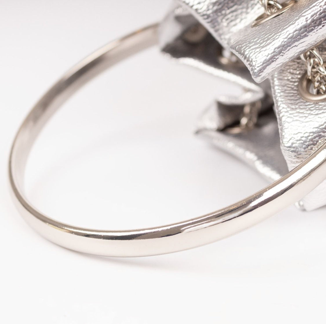 METALLIC SILVER OCCASION BAG