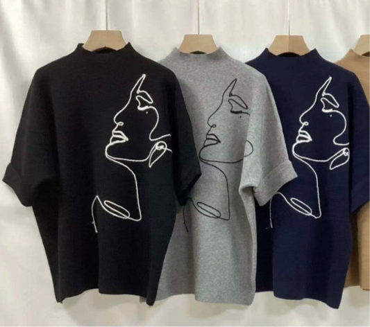PORTRAIT KNIT - 10-16 - GREY