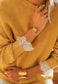 LACE BACK KNIT - 10-16 - MUSTARD