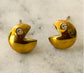 STAINLESS STEEL PAC-MAN EARRINGS