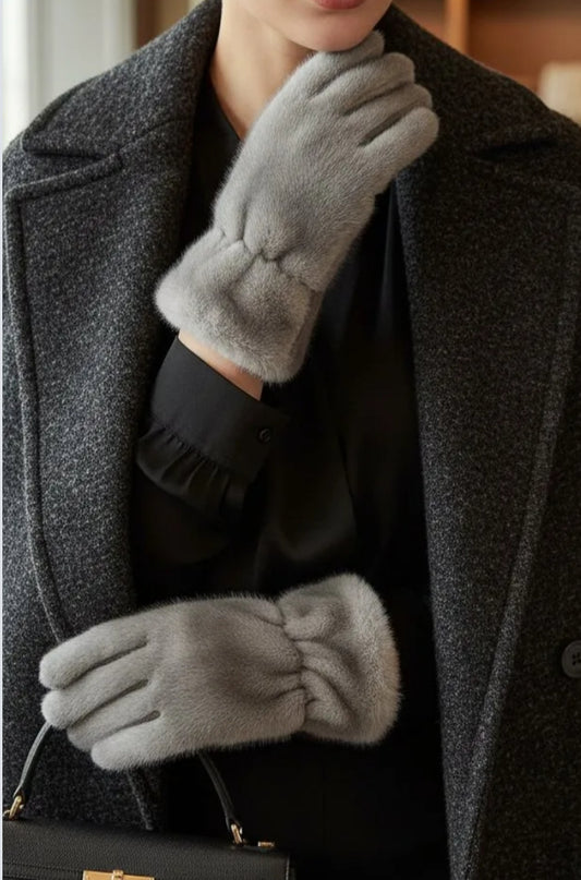FAUX FUR GLOVES