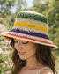 STRAW CLOCHE HAT - MULTI