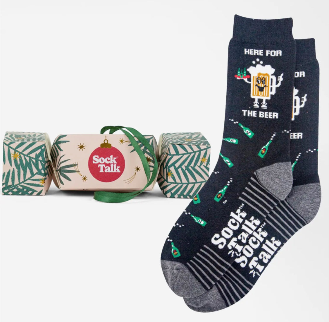 MEN’S HERE FOR THE BEER CRACKER SOCKS