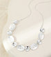 DISC NECKLACE- SILVER