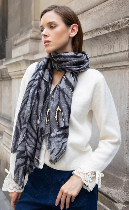 ZEBRA PRINT SCARF
