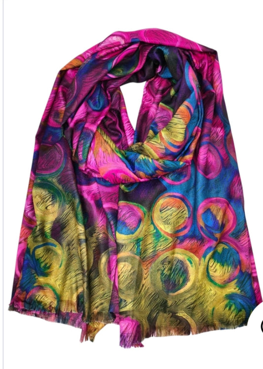 ABSTRACT PRINT SCARF