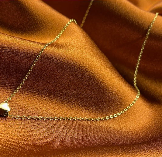 DKMV - A LITTLE BIT OF LOVE HEART NECKLACE - 14CT GOLD PLATED